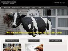 Tablet Screenshot of korupsteakhouse.dk